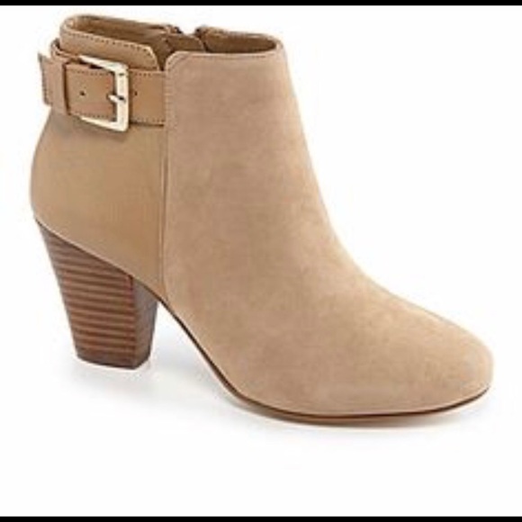 light tan booties